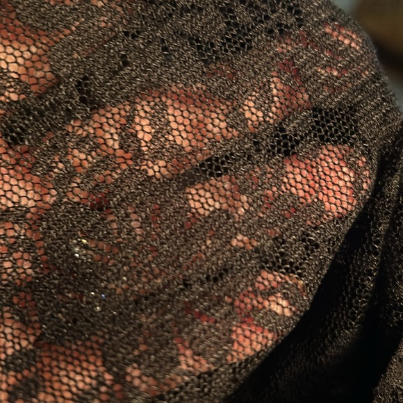 LulaRoe black lacy Joy long vest size medium - Picture 3 of 4